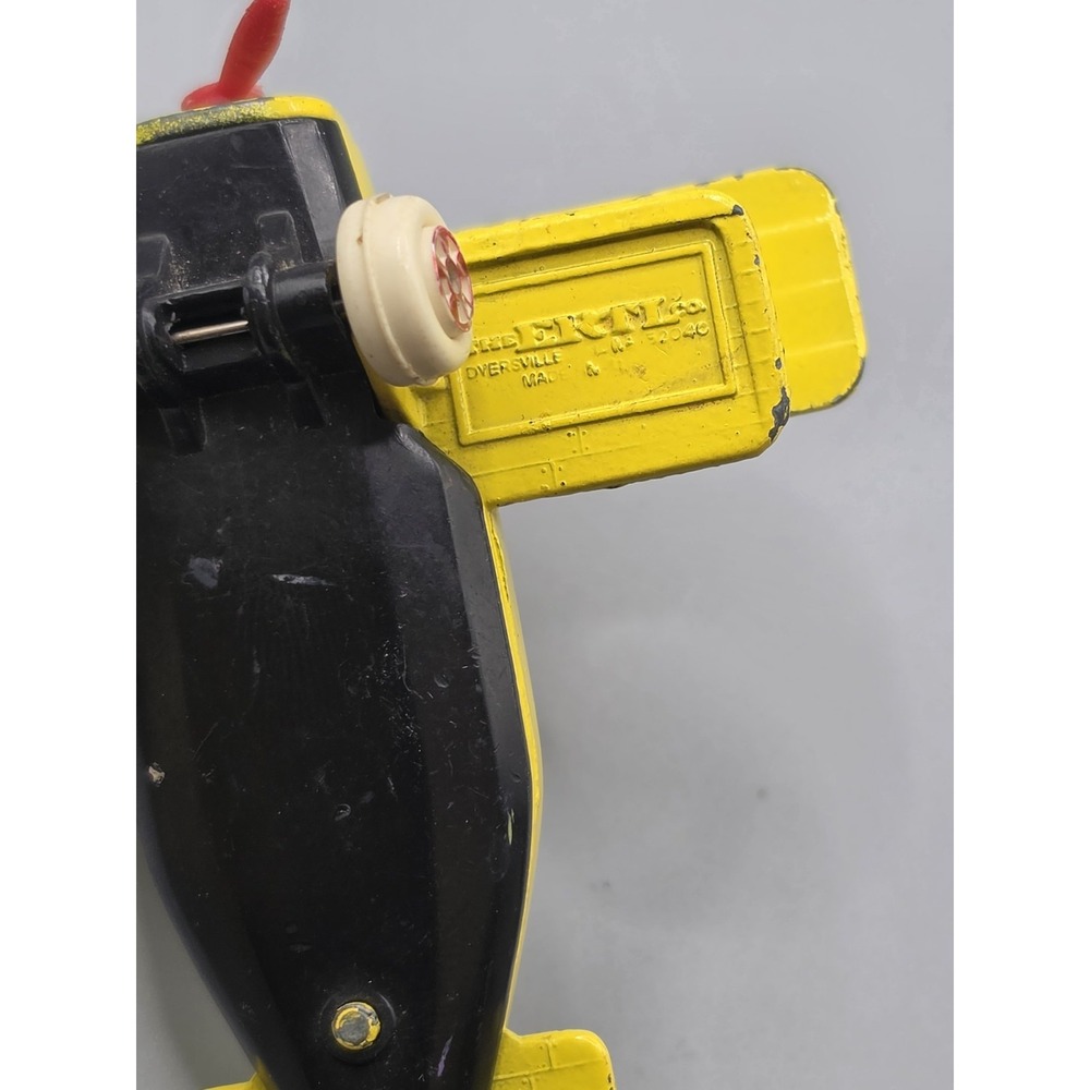 Vintage 1982 ERTL Aero Smurf Yellow Diecast Airplane Peyo Smurfs Toy Propeller - Picture 7 of 10